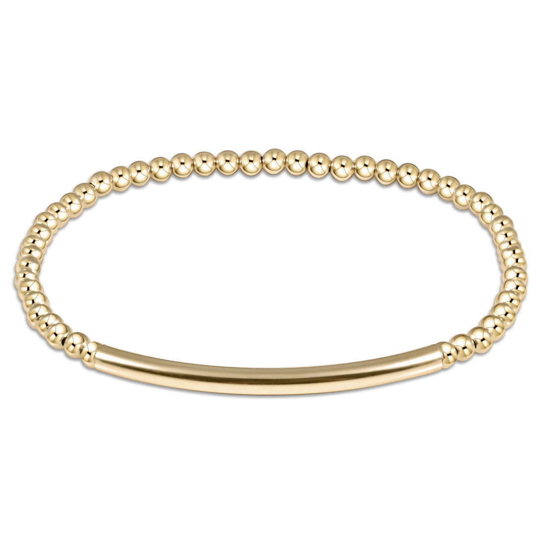 Bliss Bar Smooth Gold 3mm Bracelet Womens Bracelet ENewton 