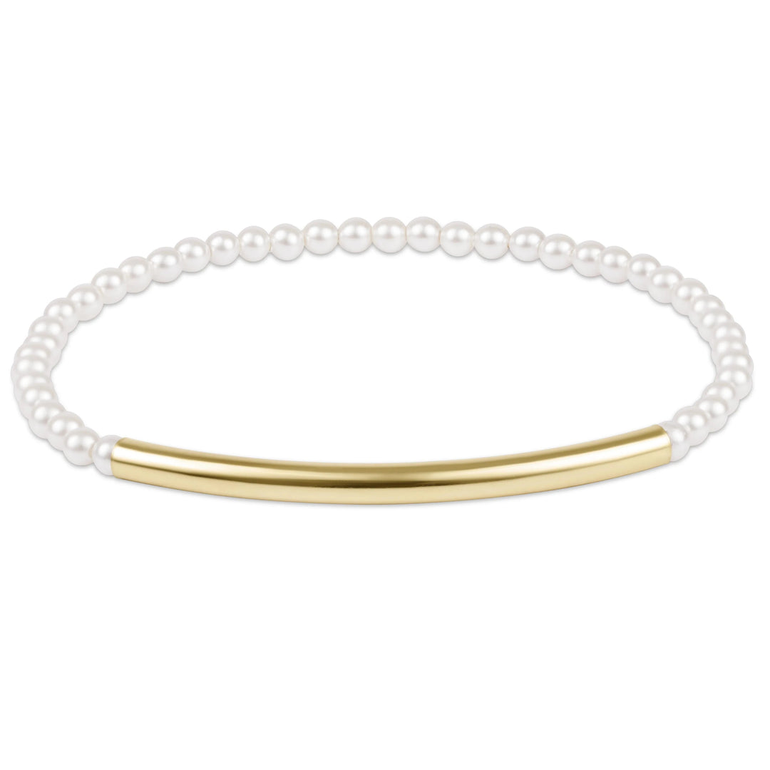 Bliss Bar Smooth Pearl 3mm Bracelet Womens Bracelet ENewton 