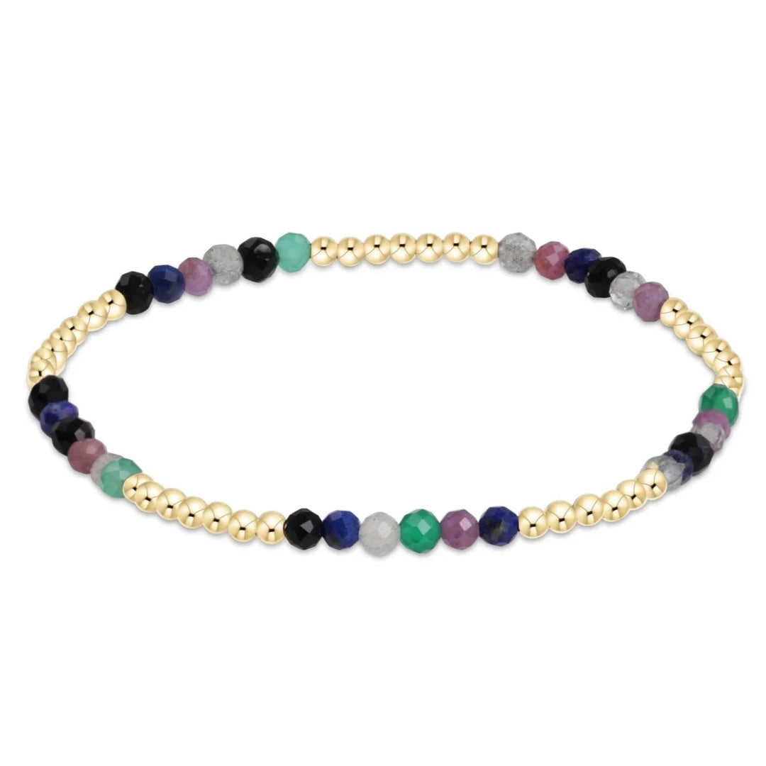 Blissful Pattern 2.5mm Bead Bracelet - Gemstones Womens Bracelet ENewton Hot Mess Fall Winter 