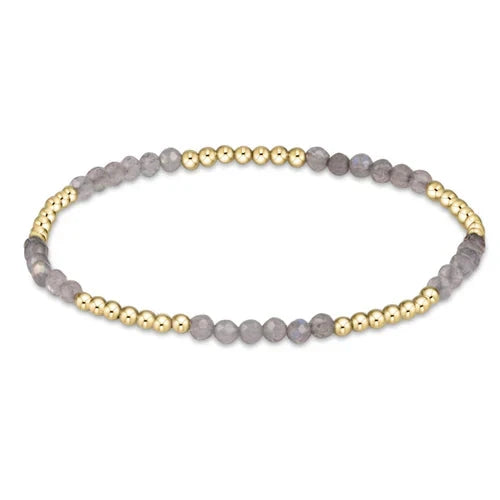 Blissful Pattern 2.5mm Bead Bracelet - Gemstones Womens Bracelet ENewton Labradorite 