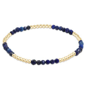 Blissful Pattern 2.5mm Bead Bracelet - Gemstones Womens Bracelet ENewton Lapis 
