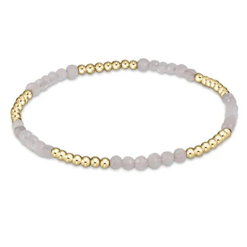 Blissful Pattern 2.5mm Bead Bracelet - Gemstones Womens Bracelet ENewton Moonstone 
