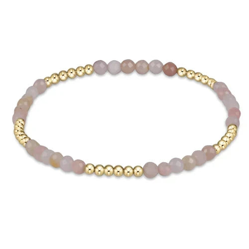 Blissful Pattern 2.5mm Bead Bracelet - Gemstones Womens Bracelet ENewton Pink Opal 