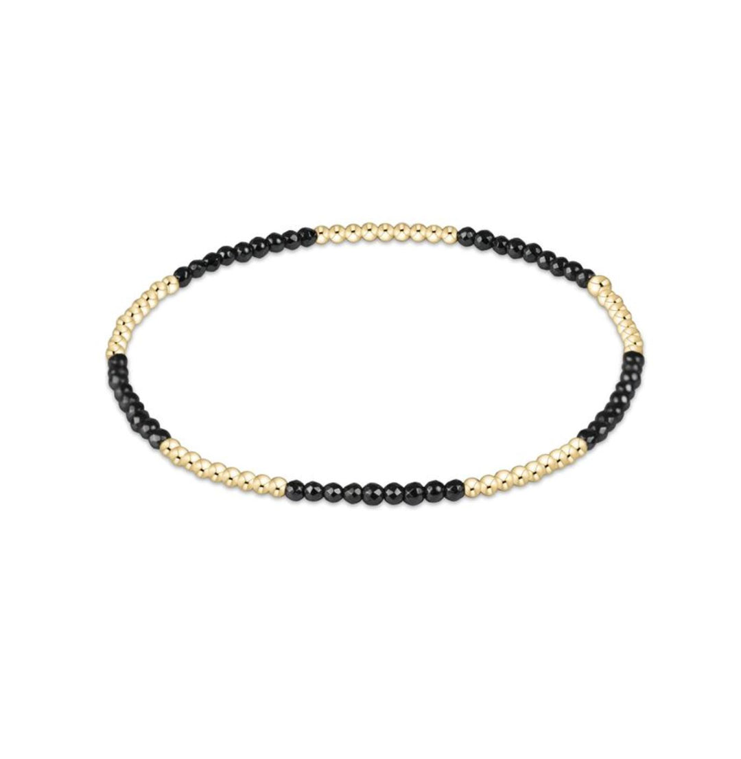 Blissful Pattern 2mm Bead Bracelets Womens Bracelet ENewton Faceted Hematite 