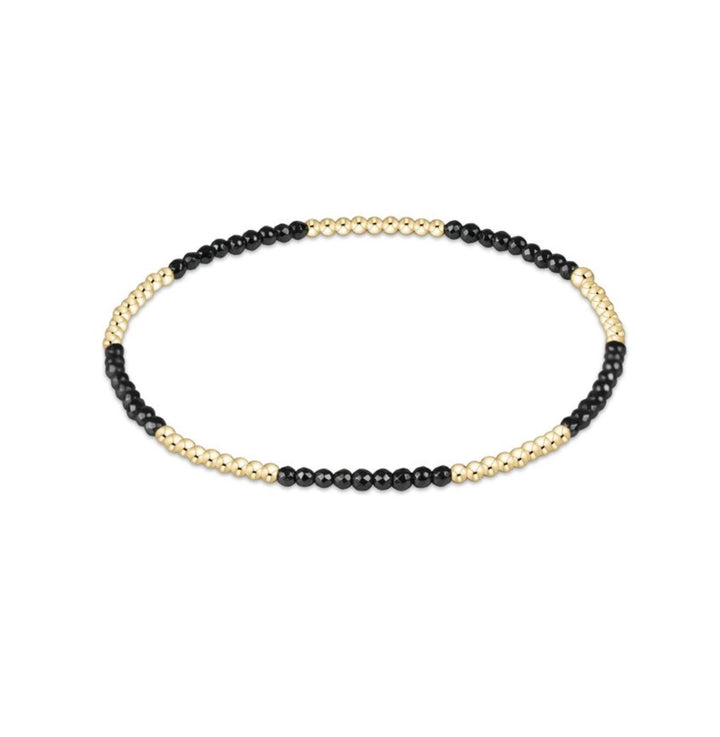 Blissful Pattern 2mm Bead Bracelets Womens Bracelet ENewton Faceted Hematite 