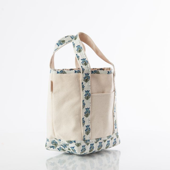 Block Print Classic Tote - Aqua Tote CB Station 