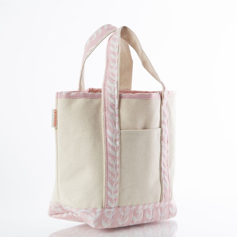 Block Print Classic Tote - Powder Pink Tote CB Station 
