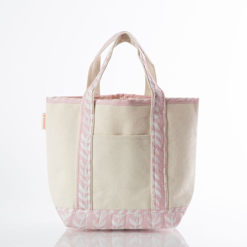 Block Print Classic Tote - Powder Pink Tote CB Station Handy Small 