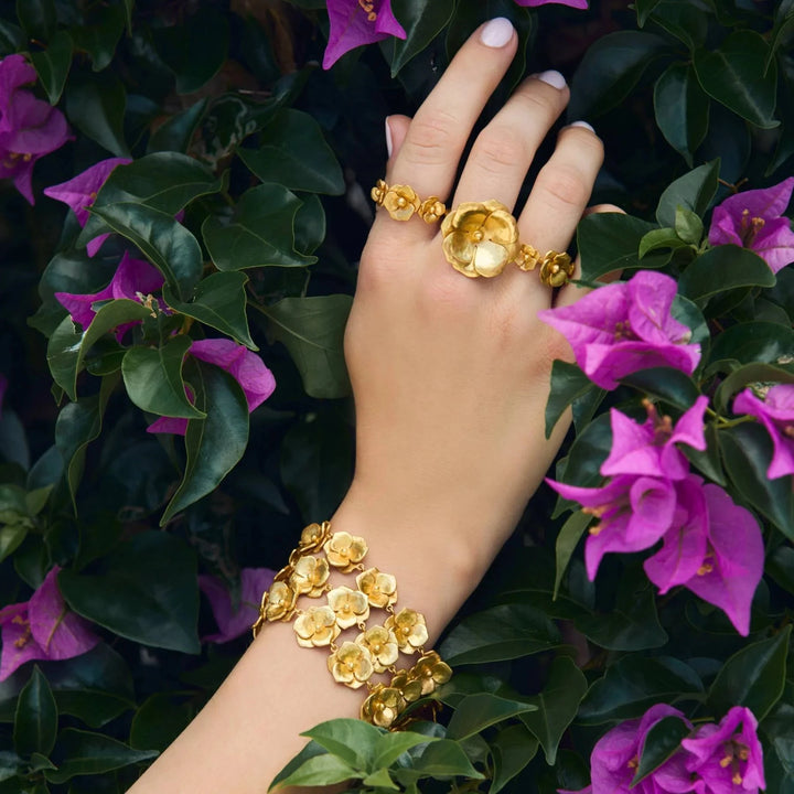 Bloom Bracelet - Gold Womens Bracelet Julie Vos 