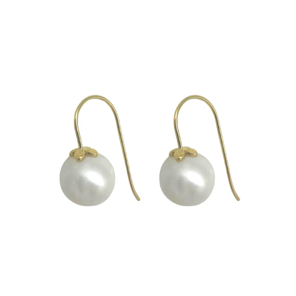 Bloom Pearl Hook Earrings Womens Earrings M Donohue 