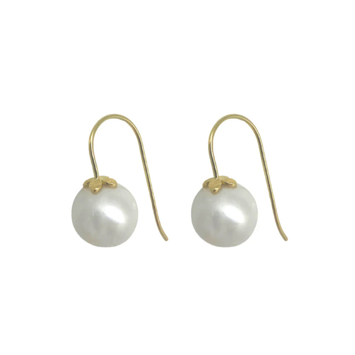 Bloom Pearl Hook Earrings Womens Earrings M Donohue 