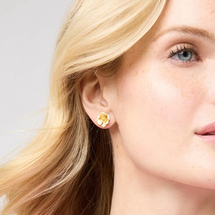 Bloom Stud Earrings - Gold Womens Earrings Julie Vos 