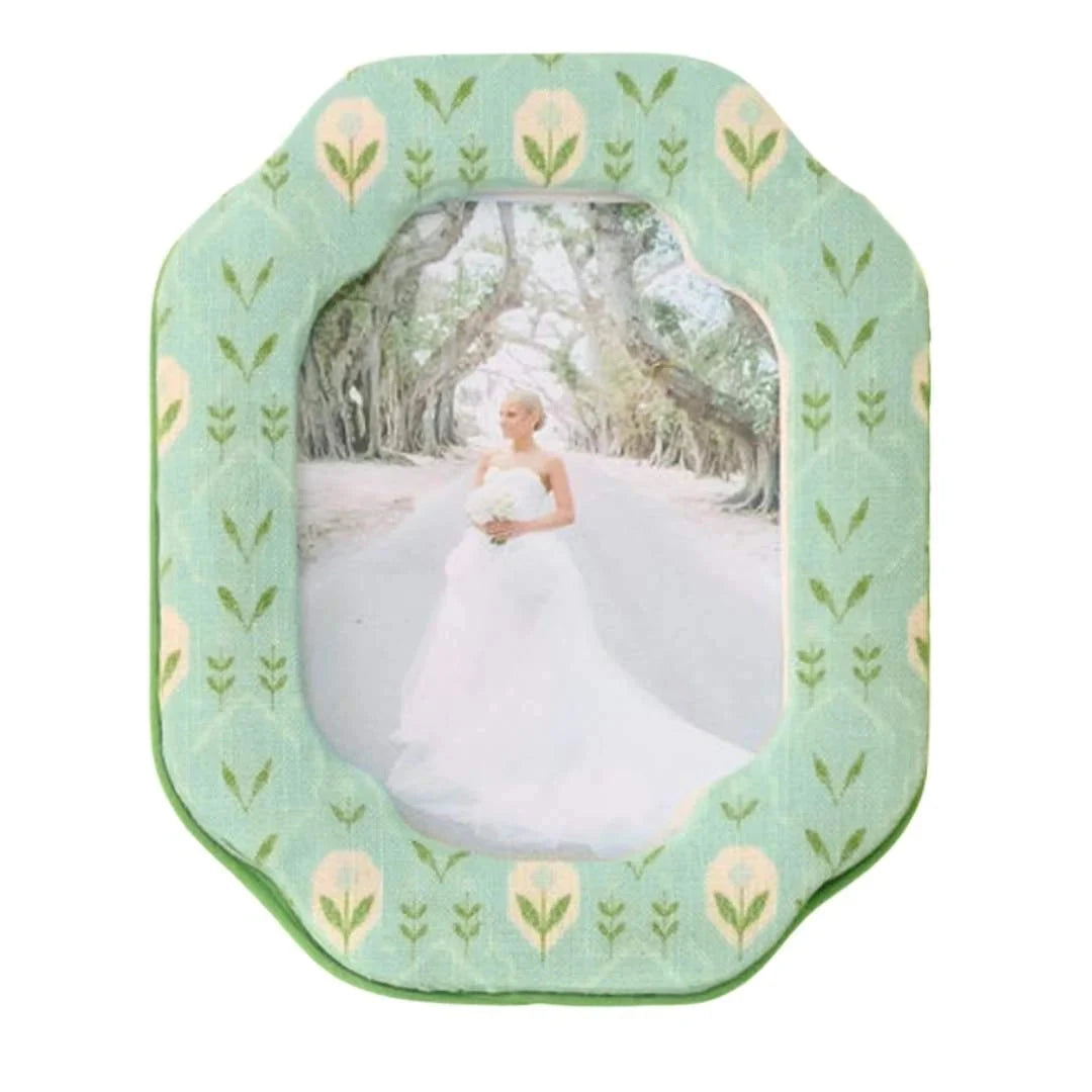 Blooms in Blue Fabric Frame Picture Frames Laura Park Design 
