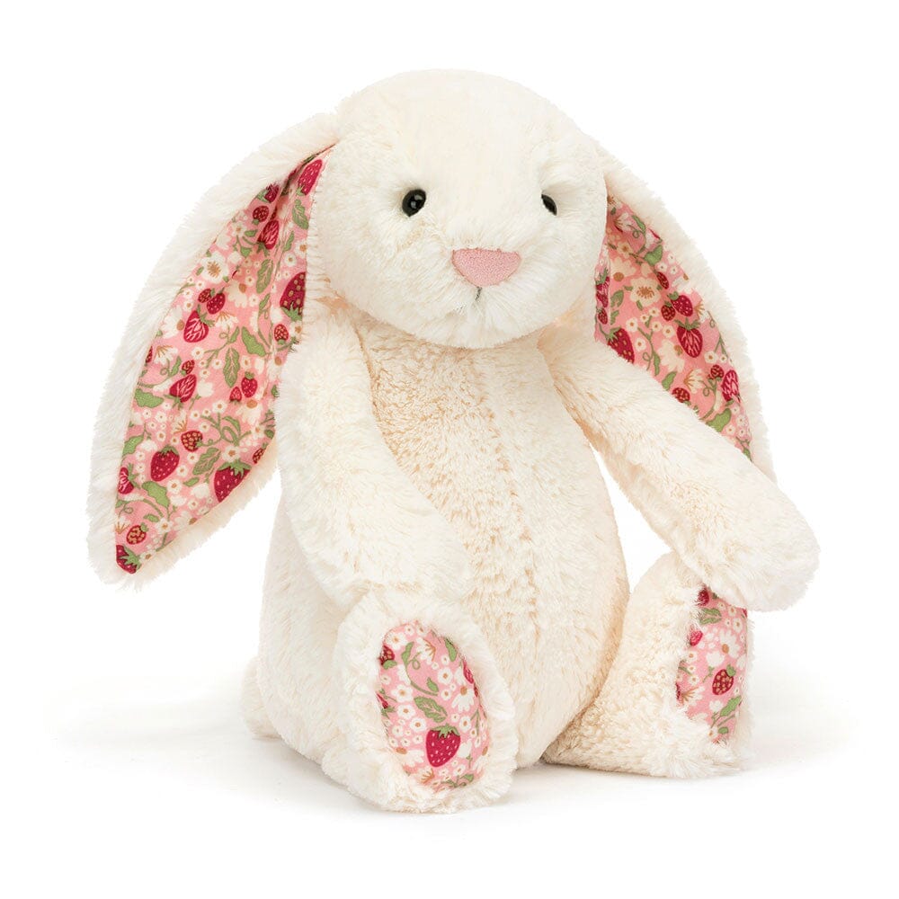 Blossom Bunny - Original Stuffed Animal JellyCat Blossom Cream/Berry 