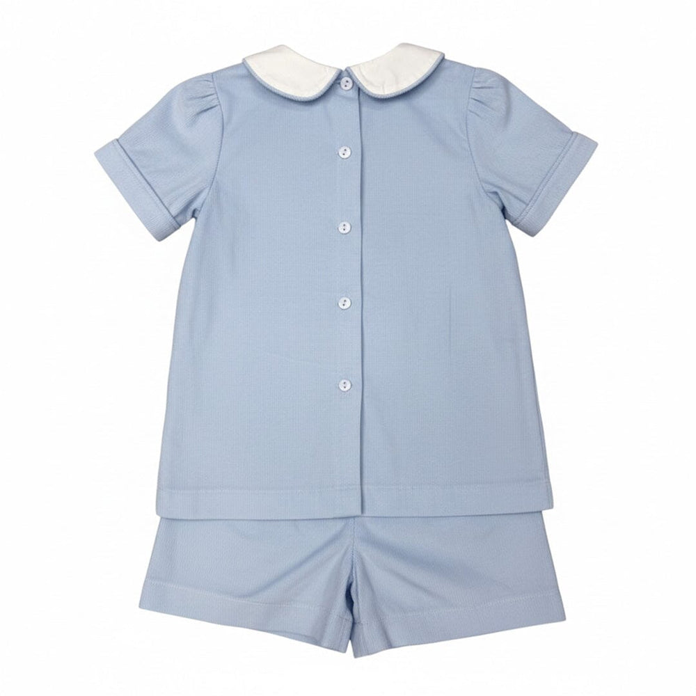 Blue Corduroy Short Set Boy Short Set Ishtex 