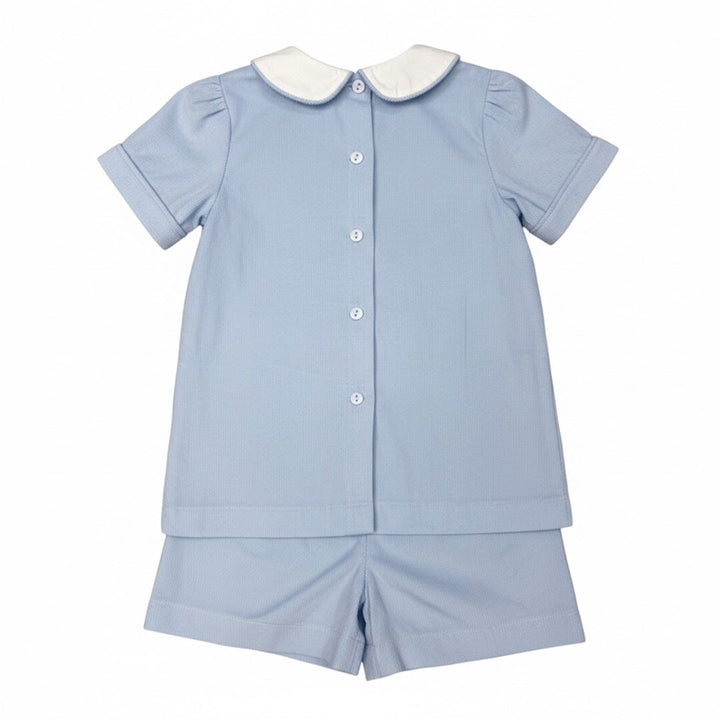 Blue Corduroy Short Set Boy Short Set Ishtex 