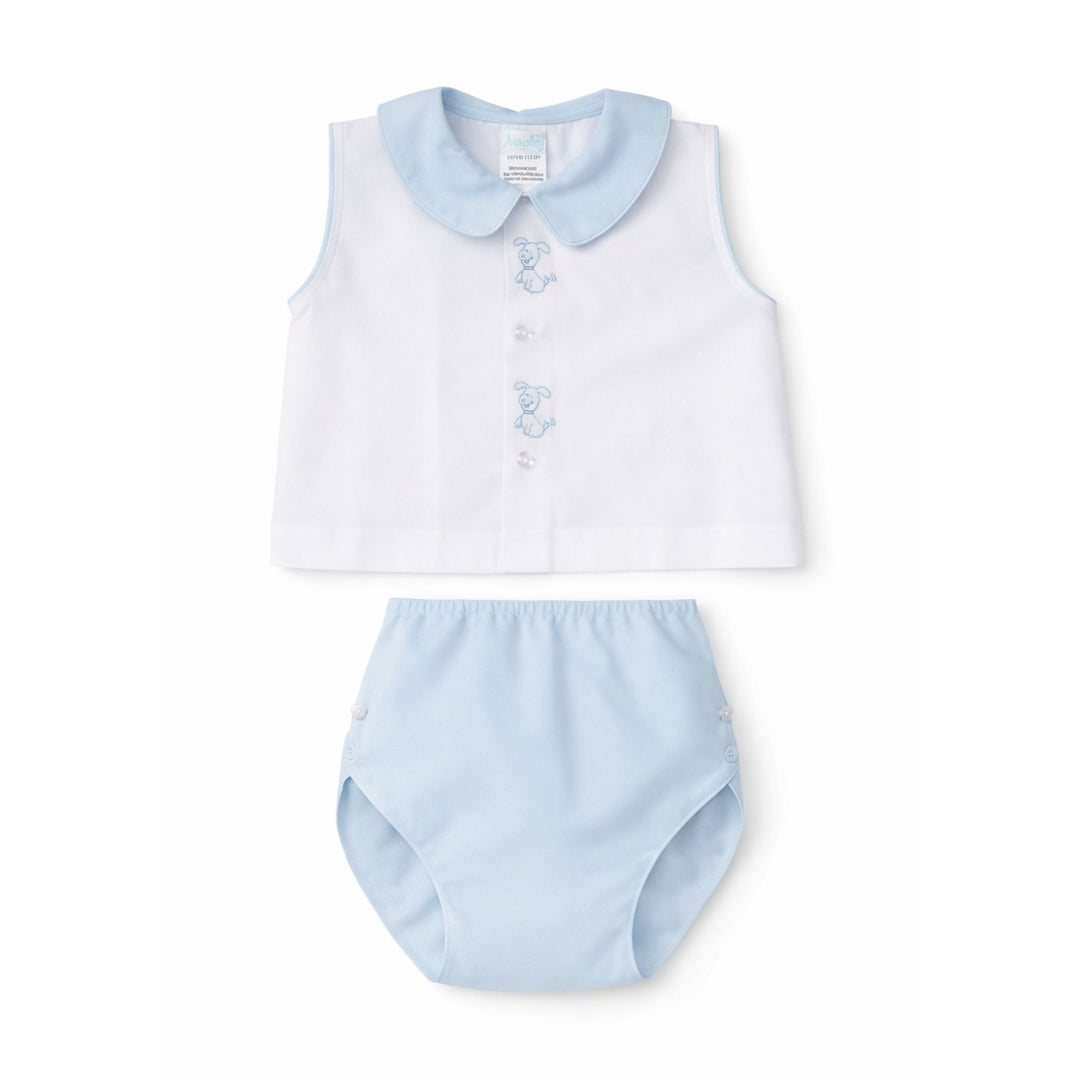Blue Dog Diaper Set Boy Diaper Set Auraluz 