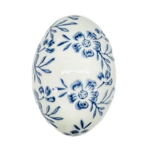 Blue Floral Eggs Easter Decorations RAZ 2 
