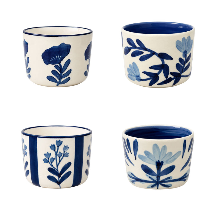 Blue Flower Tidbit Bowls Bowl MudPie 