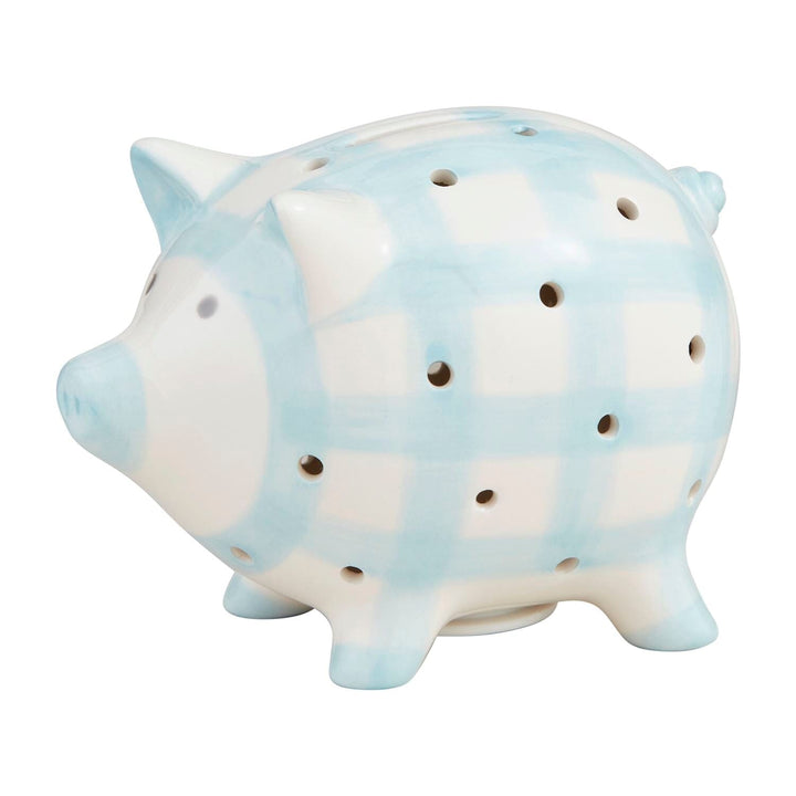 Blue Light Up Piggy Bank Piggy Banks & Money Jars MudPie 