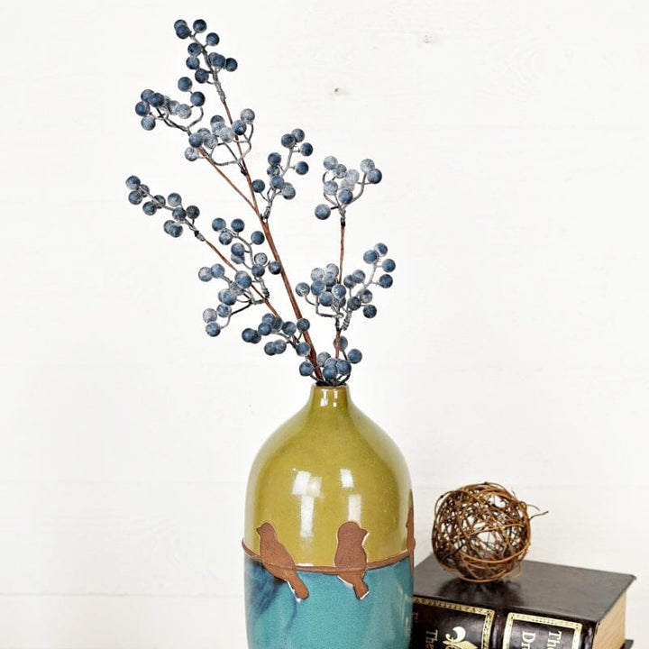Blue Mountain Berry Pick - 24" Faux Florals Impressive Enterprises 