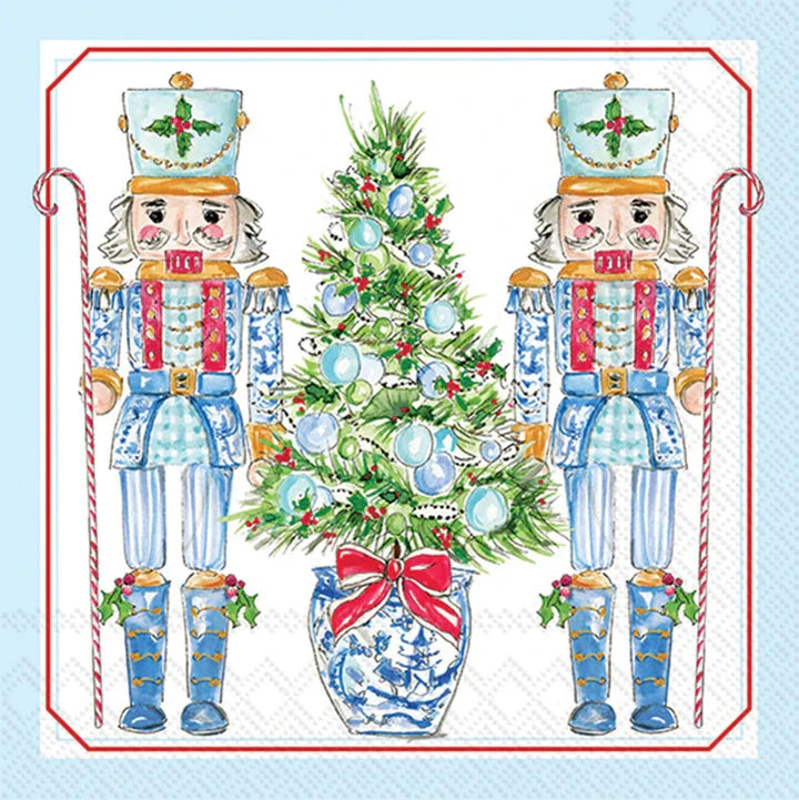 Blue Nutcrackers Cocktail Napkin Cocktail Napkins Boston International 
