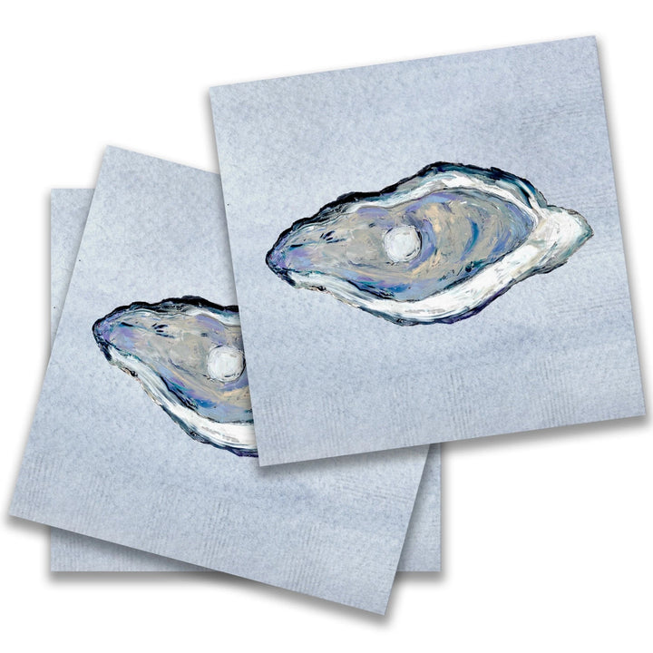 Blue Oyster Cocktail Napkin Cocktail Napkins French Graffiti 