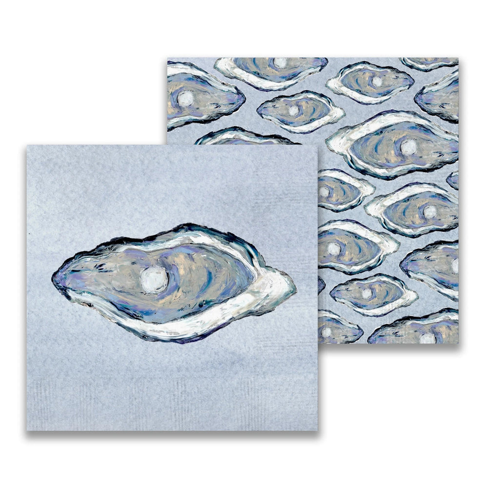 Blue Oyster Cocktail Napkin Cocktail Napkins French Graffiti 