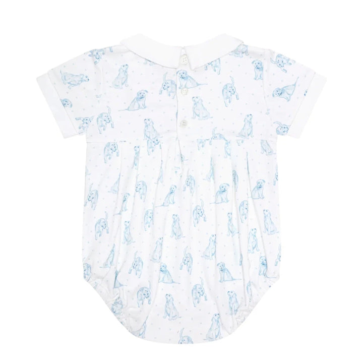 Blue Puppy Love Print Bubble Boy Bubble Nella Pima 