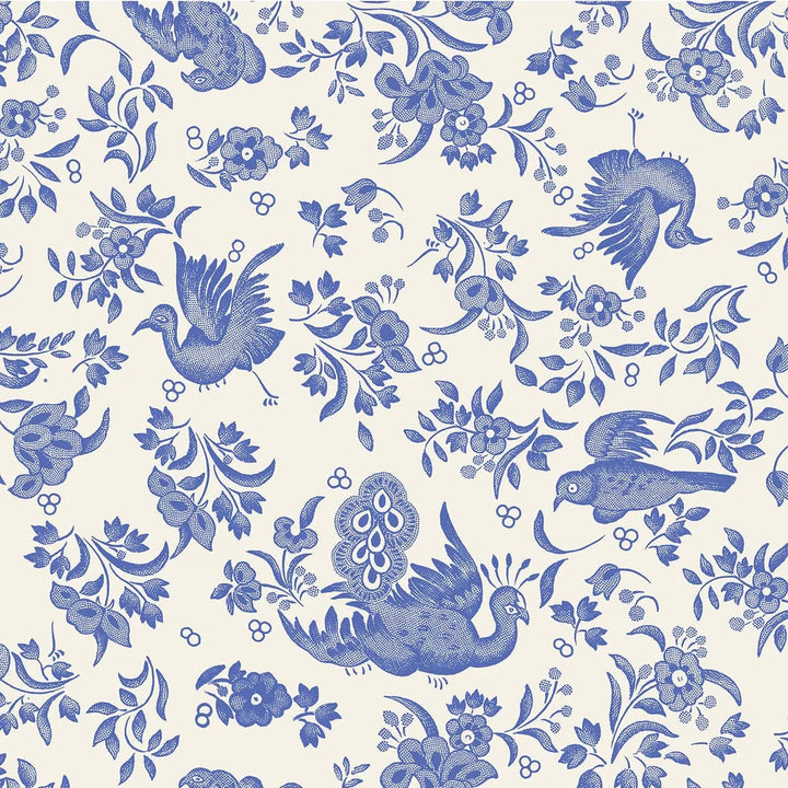 Blue Regal Peacock Cocktail Napkins Cocktail Napkins Hester and Cook 
