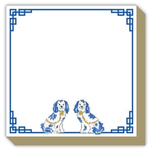 Blue Staffordshire Dogs Notepad Notebooks & Notepads Rosanne Beck 