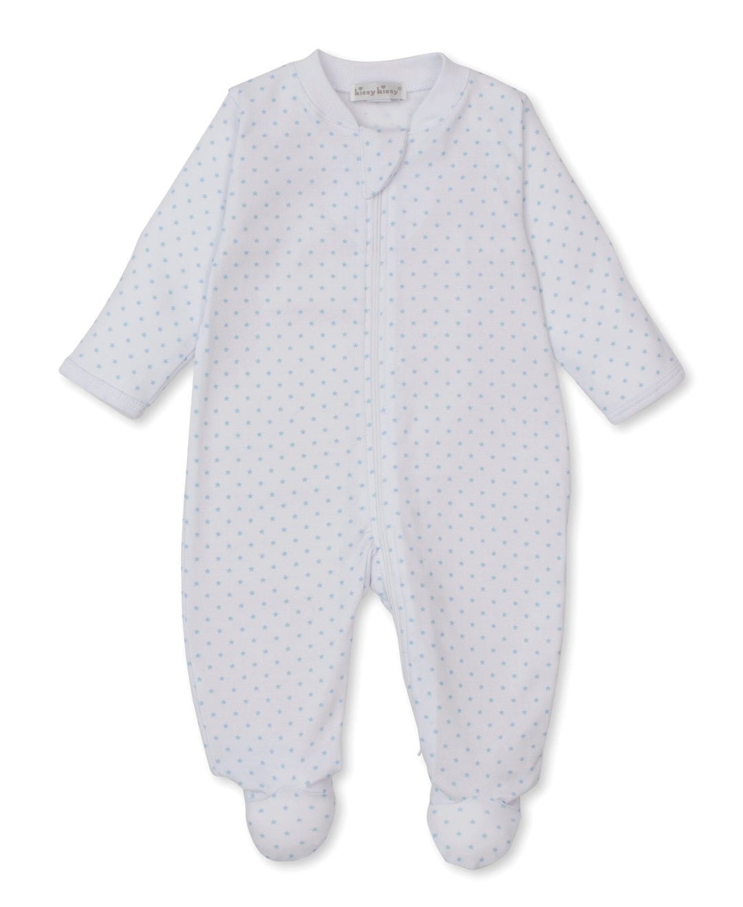 Blue Star Zip Footie Boy Footie Kissy Kissy 