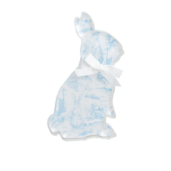 Blue Toile Tall Acrylic Bunny Sitter Easter Decorations MudPie 