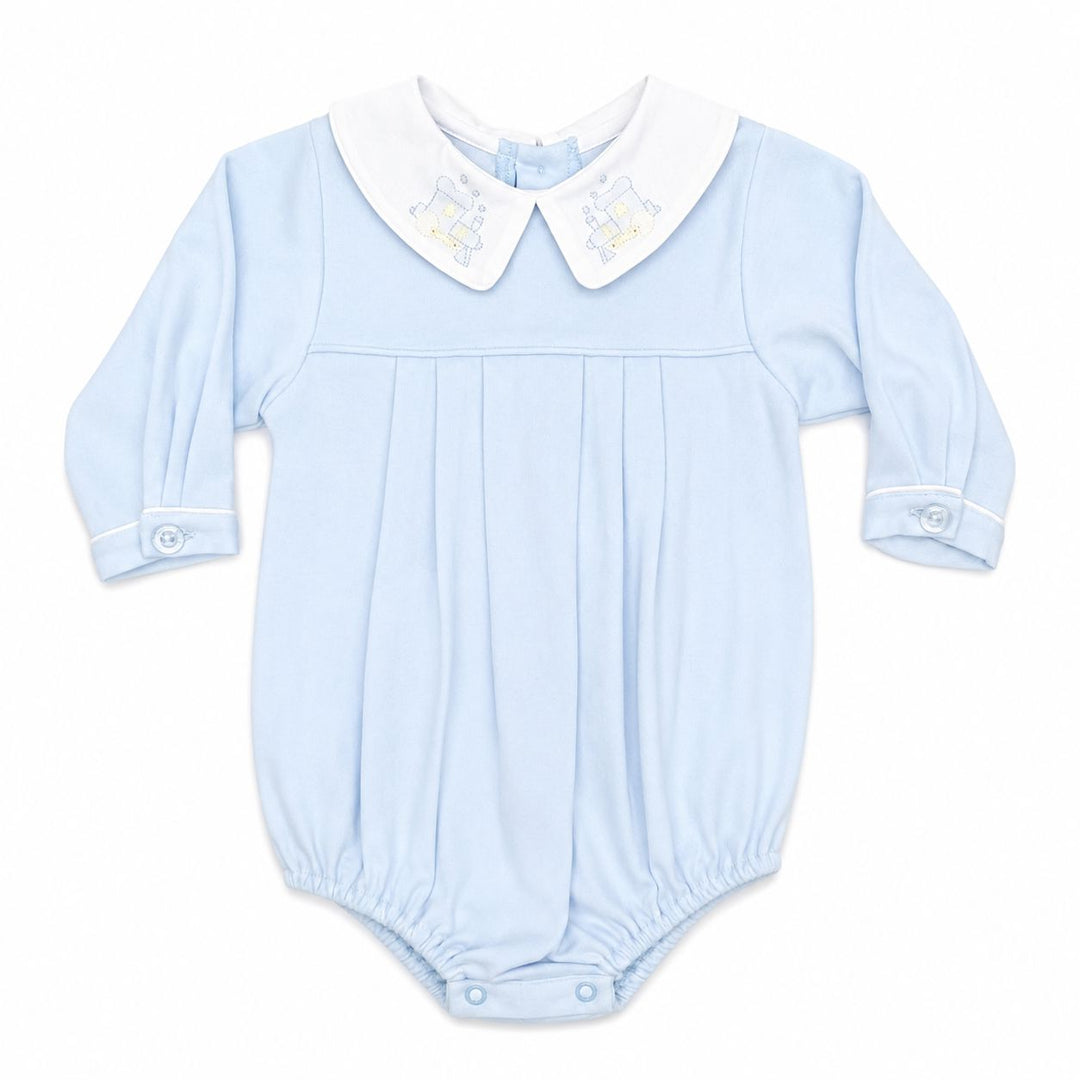 Blue Train Knit Bubble Boy Bubble Auraluz 