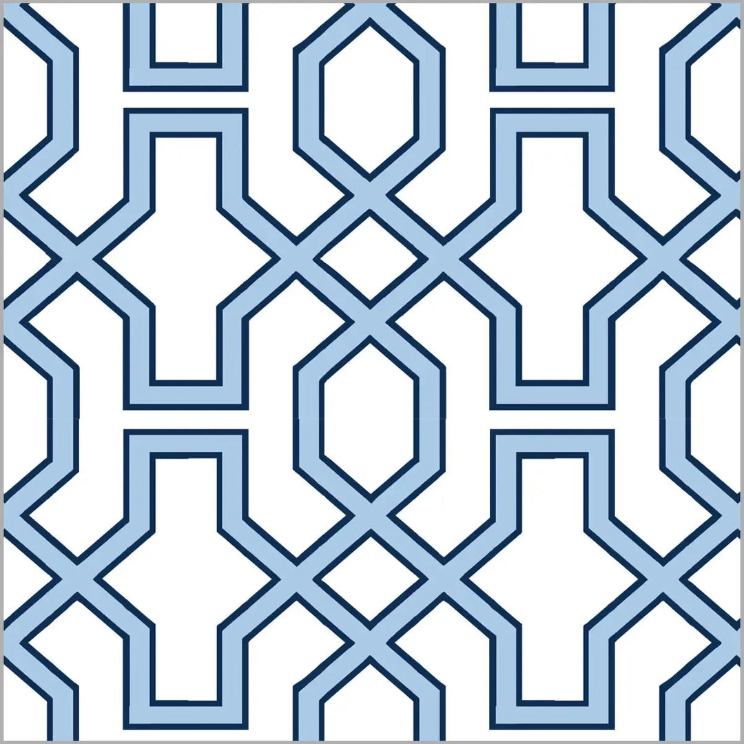 Blue Trellis Wrapping Paper Roll Wrapping Paper WH Hostess 