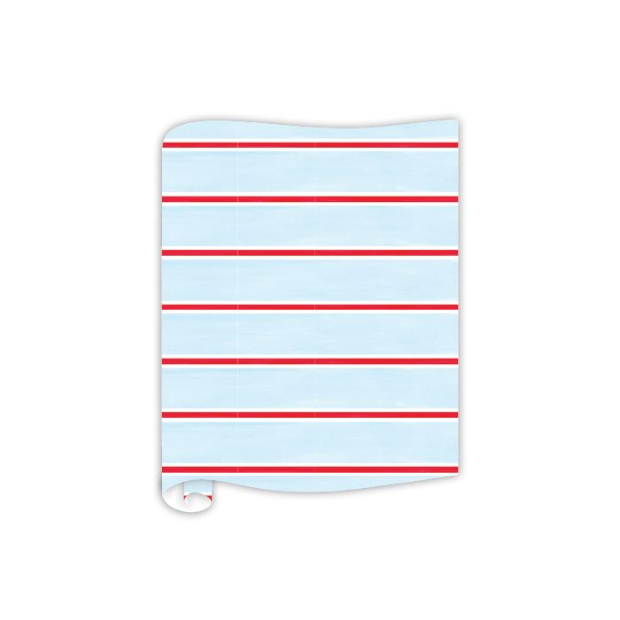 Blue with Red and White Stripes Table Runner Table Runner Rosanne Beck 
