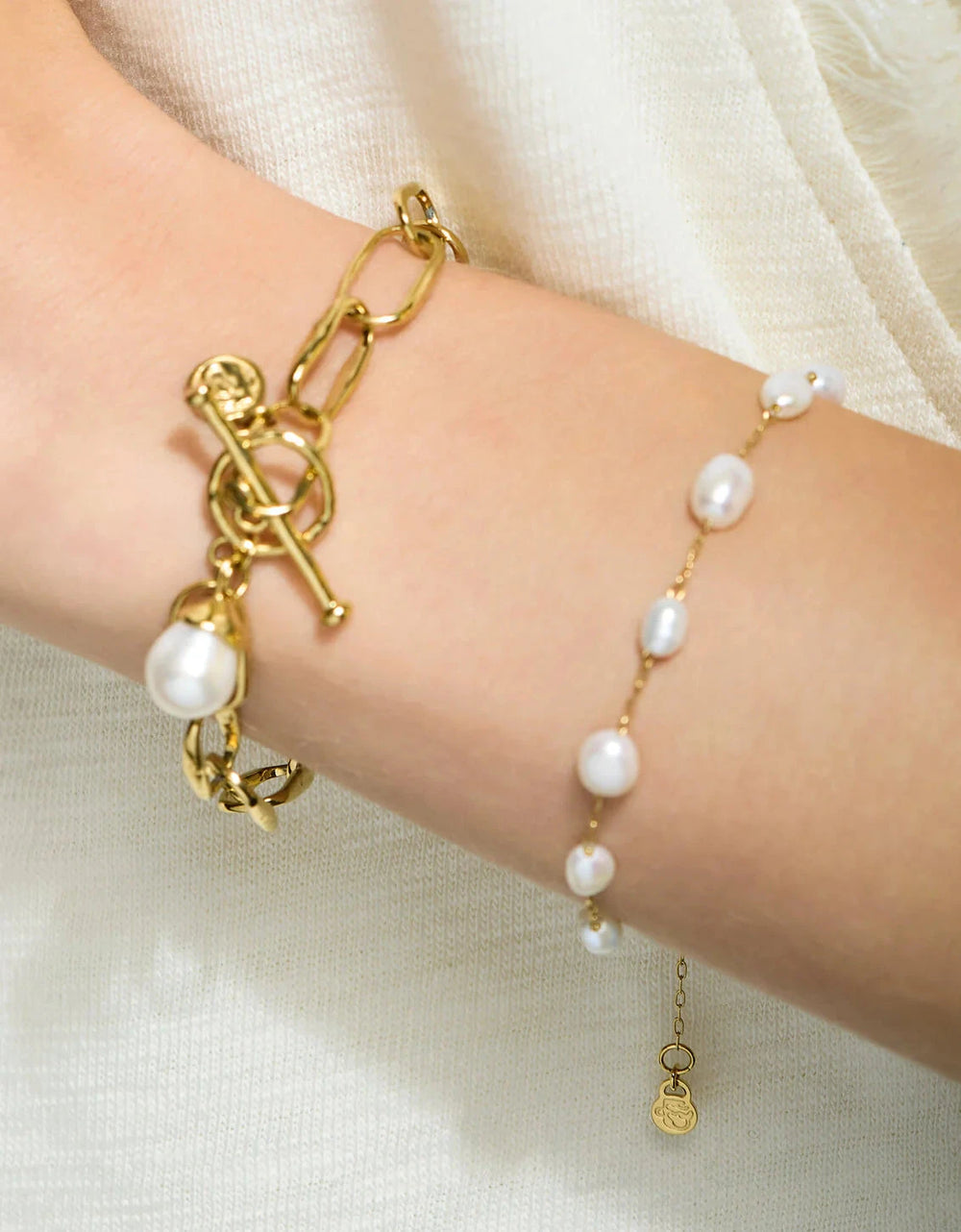 Bluffton Pearl Toggle Bracelet Womens Bracelet Spartina 
