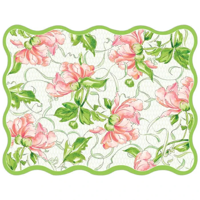 Blush Garden Party Flowers Placemat Placemats Rosanne Beck 
