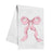Blush Pink Bow Kitchen Towel Kitchen Towel Rosanne Beck 