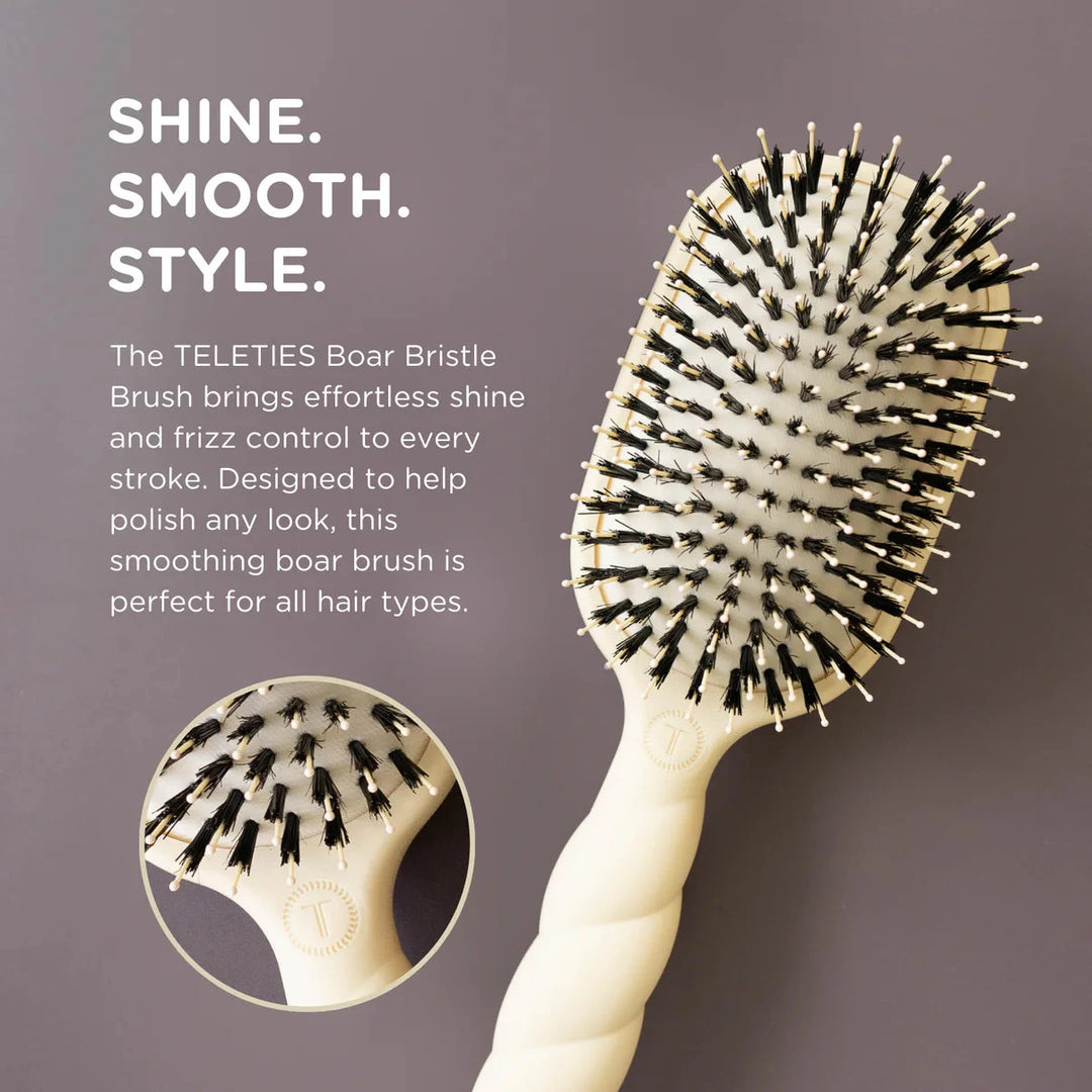 Boar Bristle Hair Brush Hair Brush Teleties 