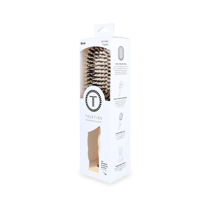 Boar Bristle Hair Brush Hair Brush Teleties 