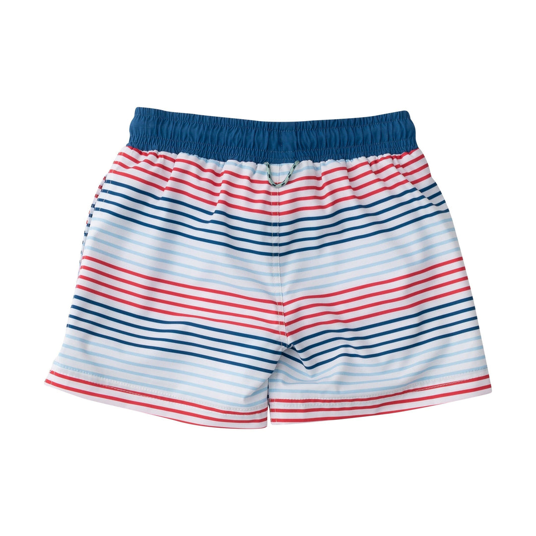 Boogie Board Swim Trunks - Americana Stripe Boy Bathing Suit Prodoh 