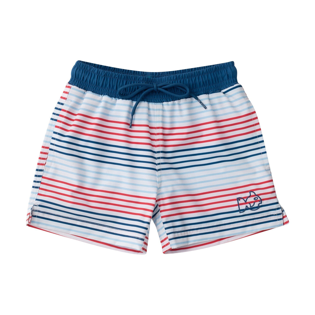 Boogie Board Swim Trunks - Americana Stripe Boy Bathing Suit Prodoh 
