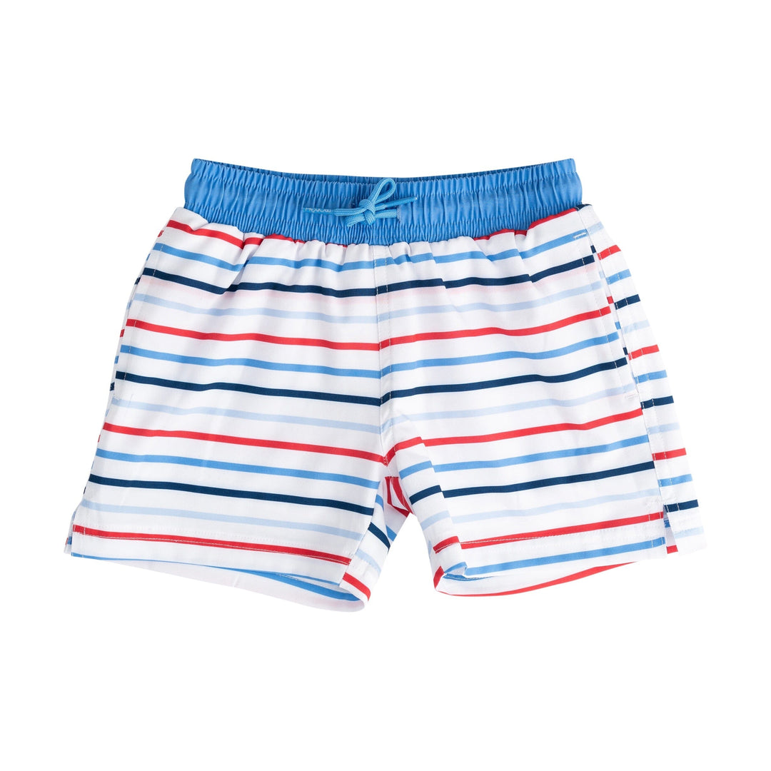 Boogie Board Swim Trunks - Americana Summer Stripe Boy Bathing Suit Prodoh 