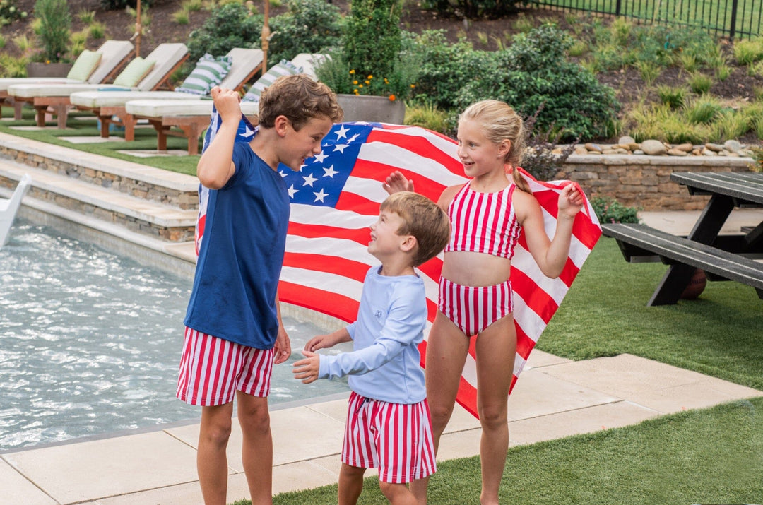 Boogie Board Swim Trunks - Watermelon Stripe Boy Bathing Suit Prodoh 