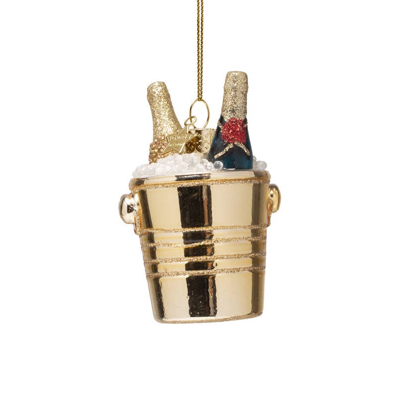 Bottles of Champagne Gold Ornament Christmas Ornament Vondels 