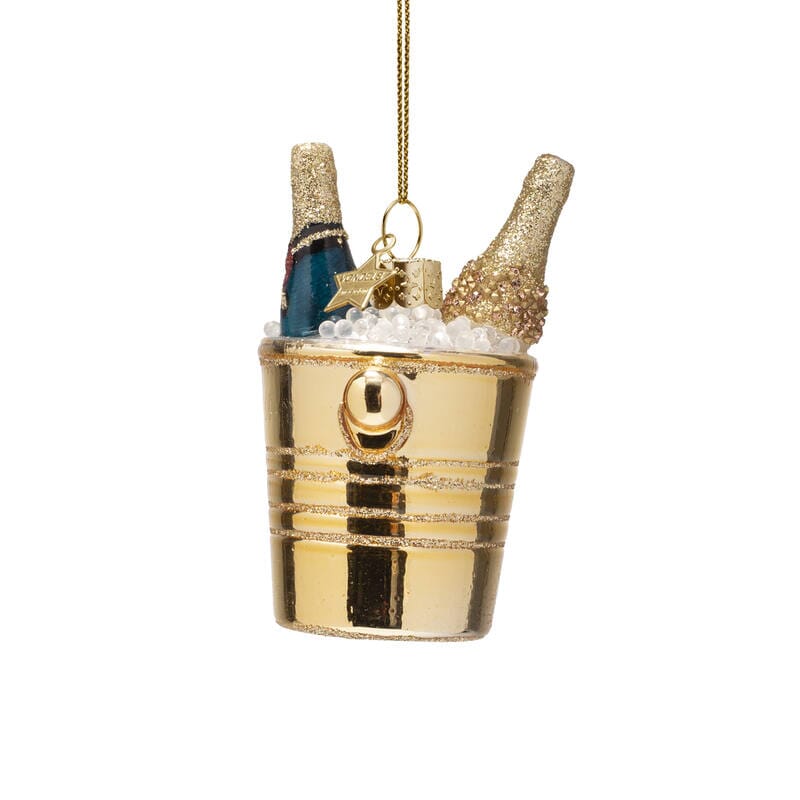 Bottles of Champagne Gold Ornament Christmas Ornament Vondels 