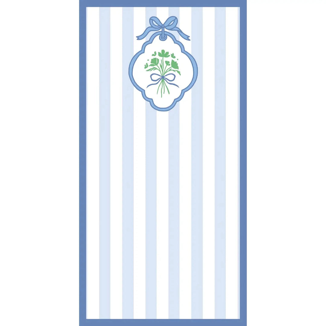 Bouquet Stripe List Notepad- 4.25x8.5 Notebooks & Notepads WH Hostess 