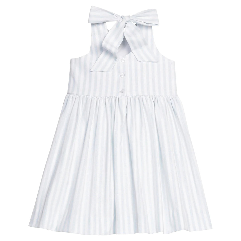Bow Back Annie Dress - Savannah Stripe Girl Dress Little English 