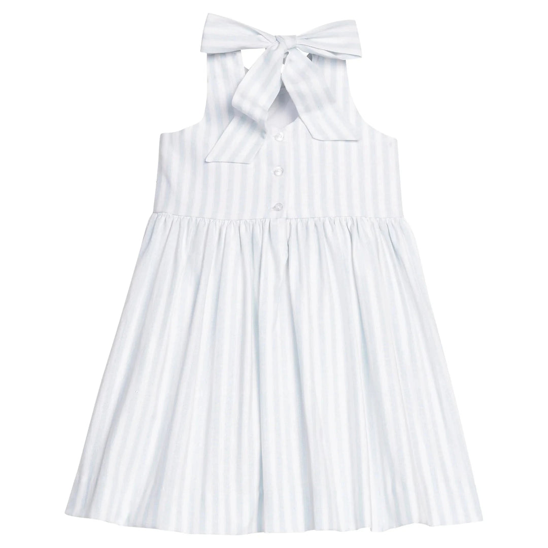 Bow Back Annie Dress - Savannah Stripe Girl Dress Little English 